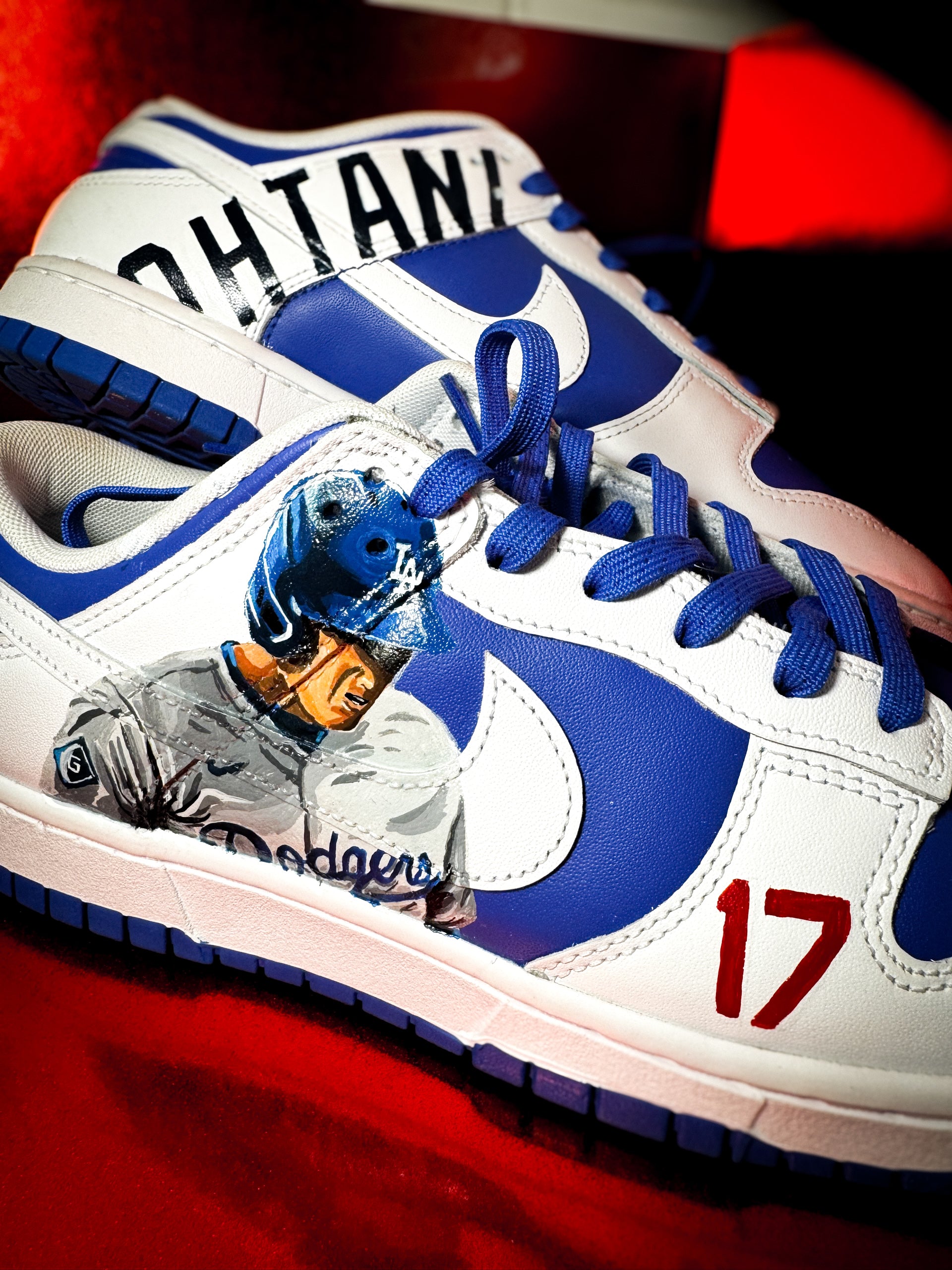 custom painted nike dunks